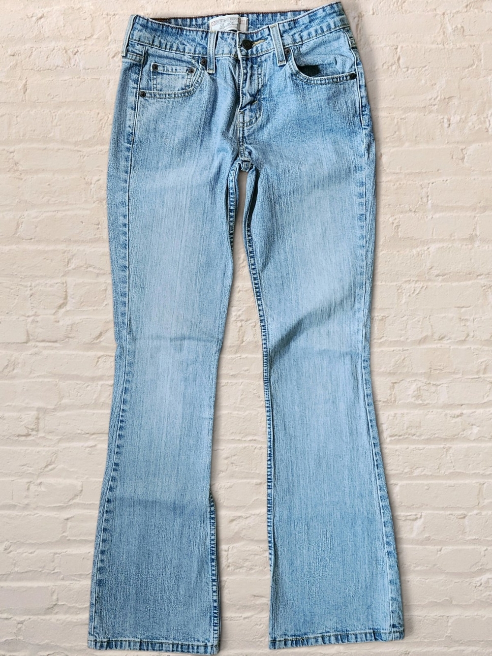 Levi Strauss Vintage Low Rise Bootcut Light Wash Jeans Juniors 3M Y2K